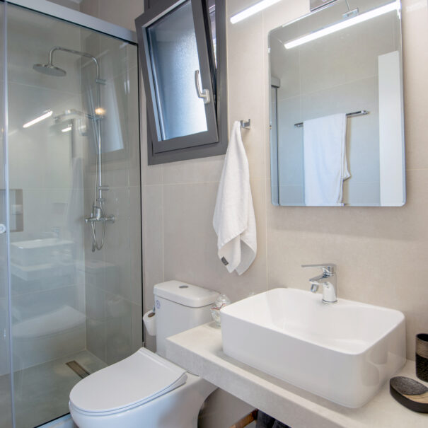 Bathroom with shower from Elounda Sunshine Place